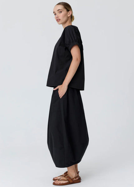 Alma Bubble Skirt - Black