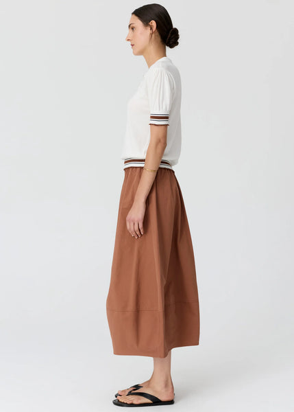 Dahlia Knit Polo - White/Toffee