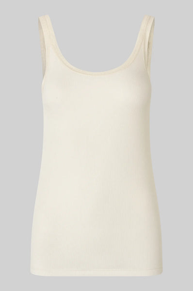 Emilia Scoop Neck Tank - Eggnog