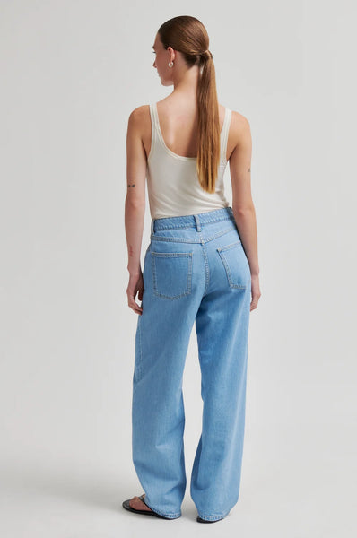 Emilia Scoop Neck Tank - Eggnog
