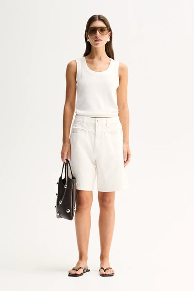 Silas Knit Top - White