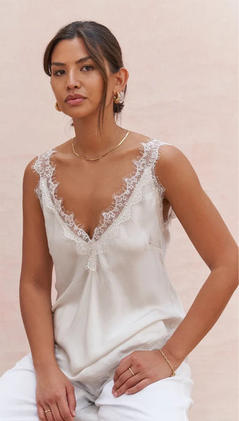 Solange Camisole - Moonbeam/Cream