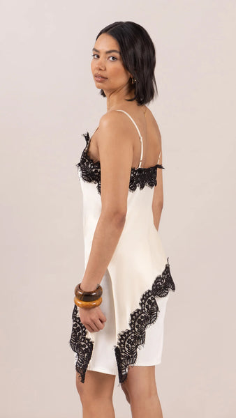 Blake Contrast Lace Camisole - Cream