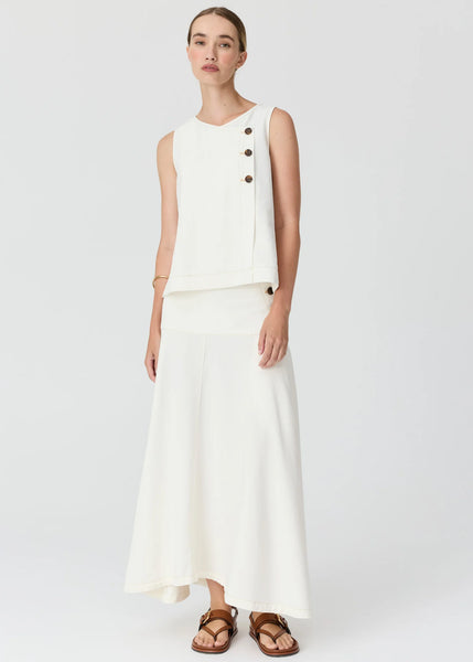 Anise Denim Skirt - Chalk