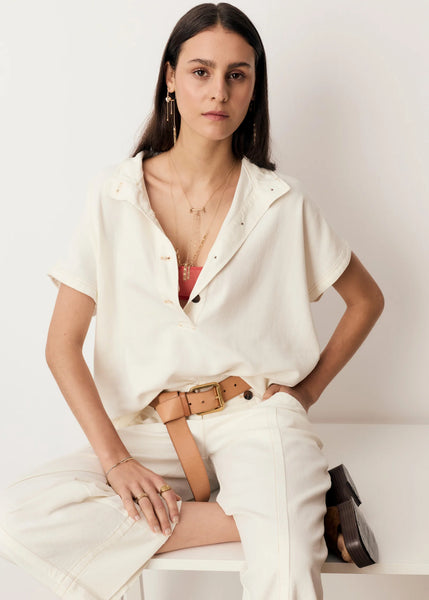 Anise Denim Shirt - Chalk