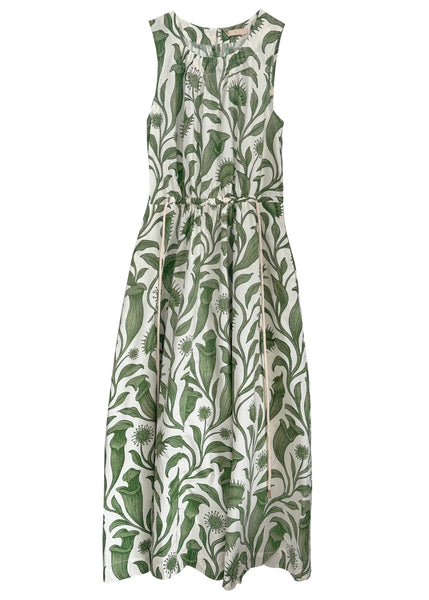 Botanical Drawcord Dress - Botanica Print