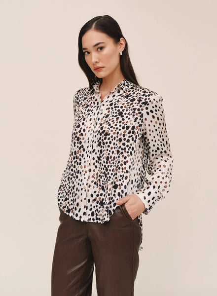 Long Sleeve Clean Shirt - Painted Spots