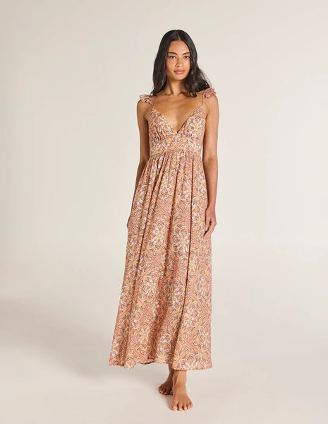 Orosei Cala Maxi Dress - Coral