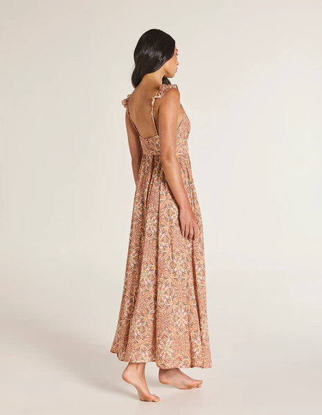 Orosei Cala Maxi Dress - Coral