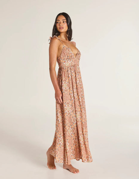 Orosei Cala Maxi Dress - Coral