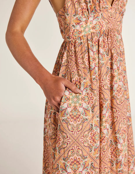 Orosei Cala Maxi Dress - Coral
