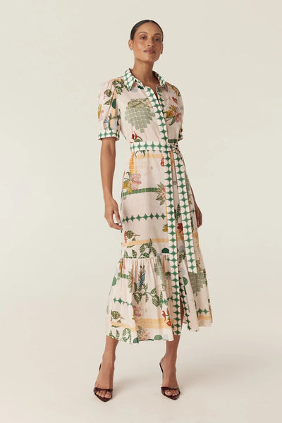 Evita Maxi Dress - Eden Print