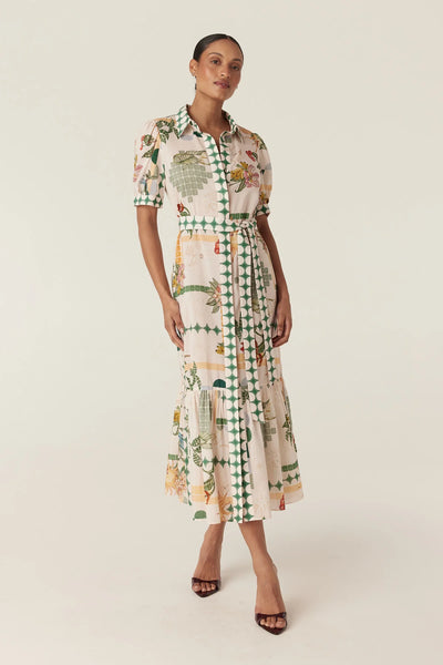 Evita Maxi Dress - Eden Print