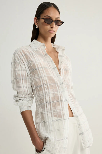 Onyx Shirt - White Check