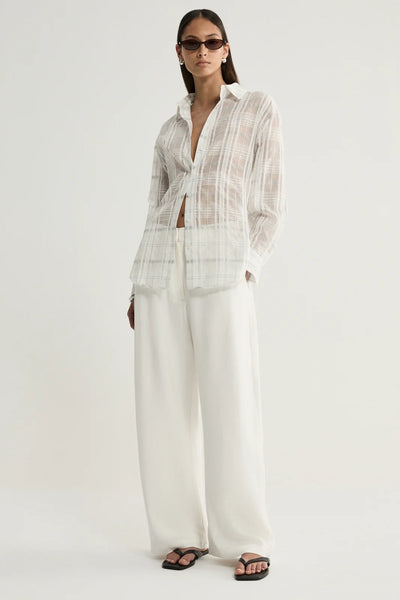 Onyx Shirt - White Check
