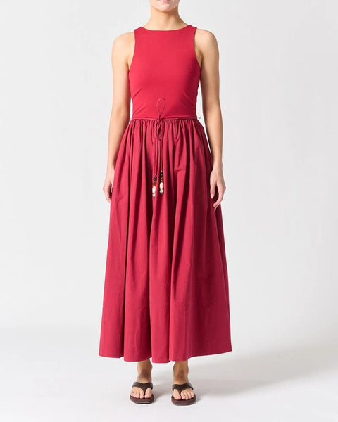 Corsica Dress - Crimson Red