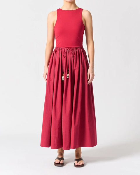 Corsica Dress - Crimson Red
