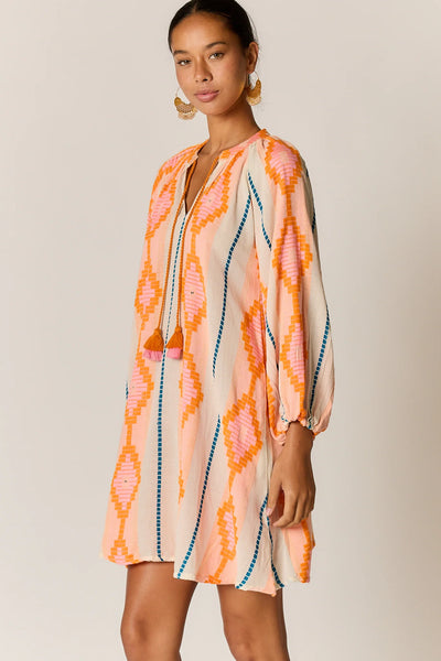 Zeinert Tunic Dress - Orange