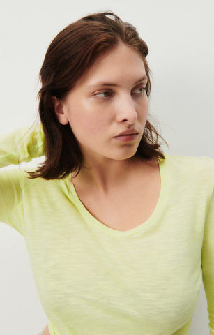 Jacksonville Scoop Neck L/S Tee - Vintage Lime 30% OFF AUTOMATICALLY APPLIED AT CHECKOUT