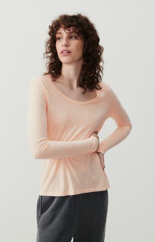 Jacksonville Scoop Neck L/S Tee - Vintage Meringue 30% OFF AUTOMATICALLY APPLIED AT CHECKOUT