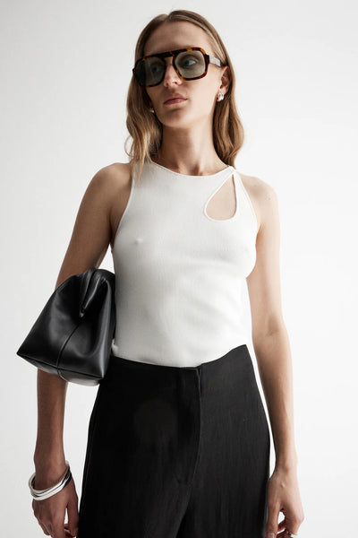Silves Knit Top - White - 25% OFF AUTOMATICALLY APPLIED AT CHECKOUT