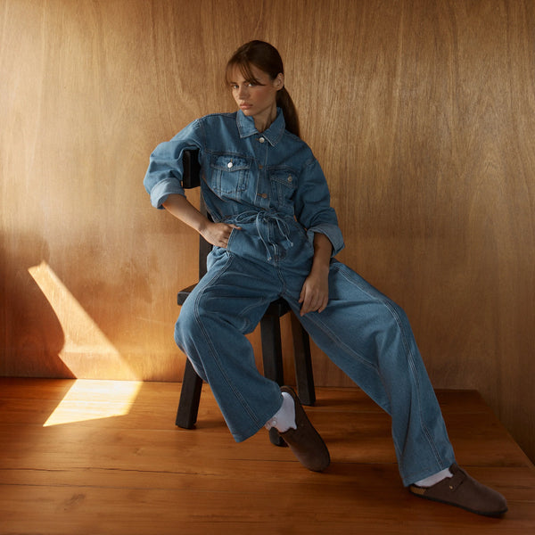 Aveline Denim Shirt - Classic Blue - et seQ fashion
