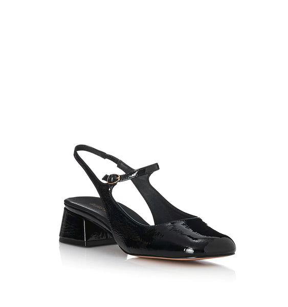 Lucie - Black Crinkle Patent