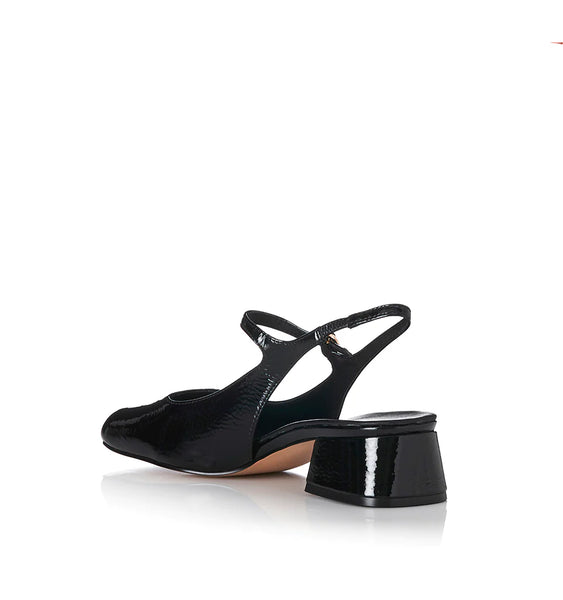 Lucie - Black Crinkle Patent -  25% OFF AUTOMATICALLY APPLIED AT CHECKOUT - et seQ fashion
