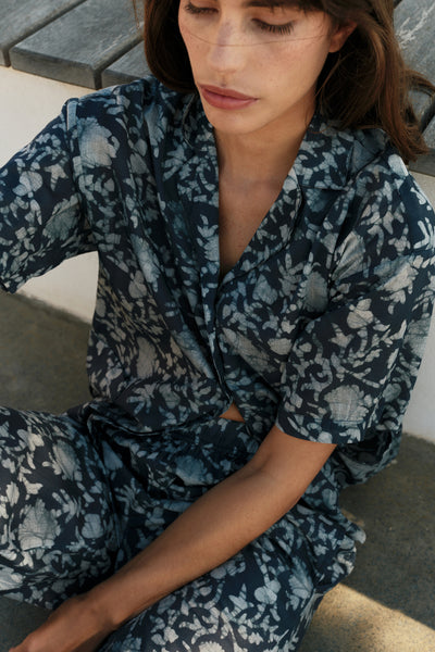 Short Sleeve Shirt - Indigo - et seQ fashion