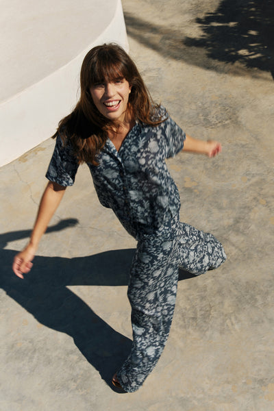 Short Sleeve Shirt - Indigo - et seQ fashion