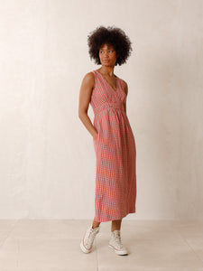 Crossover Linen Dress -  A FURTHER 15% OFF AUTOMATICALLY APLIED AT CHECKOUT
