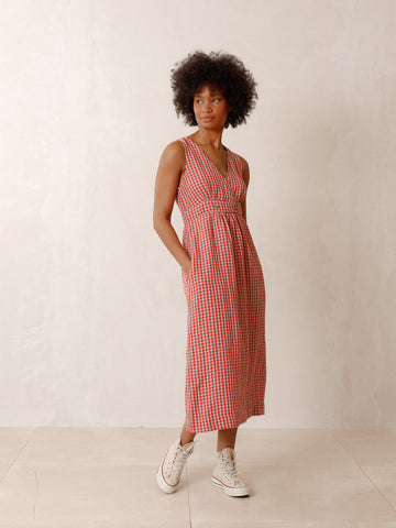 Crossover Linen Dress -  A FURTHER 15% OFF AUTOMATICALLY APLIED AT CHECKOUT