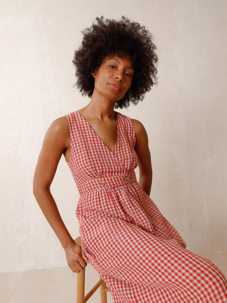 Crossover Linen Dress -  A FURTHER 15% OFF AUTOMATICALLY APLIED AT CHECKOUT