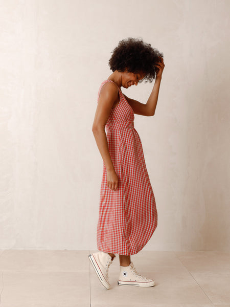 Crossover Linen Dress -  A FURTHER 15% OFF AUTOMATICALLY APLIED AT CHECKOUT