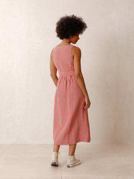 Crossover Linen Dress -  A FURTHER 15% OFF AUTOMATICALLY APLIED AT CHECKOUT