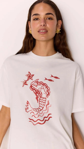 Soleil Tee - Mermaid Print