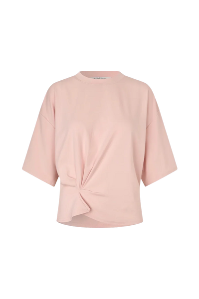Missouri Front Gathered Tee - Crystal Pink