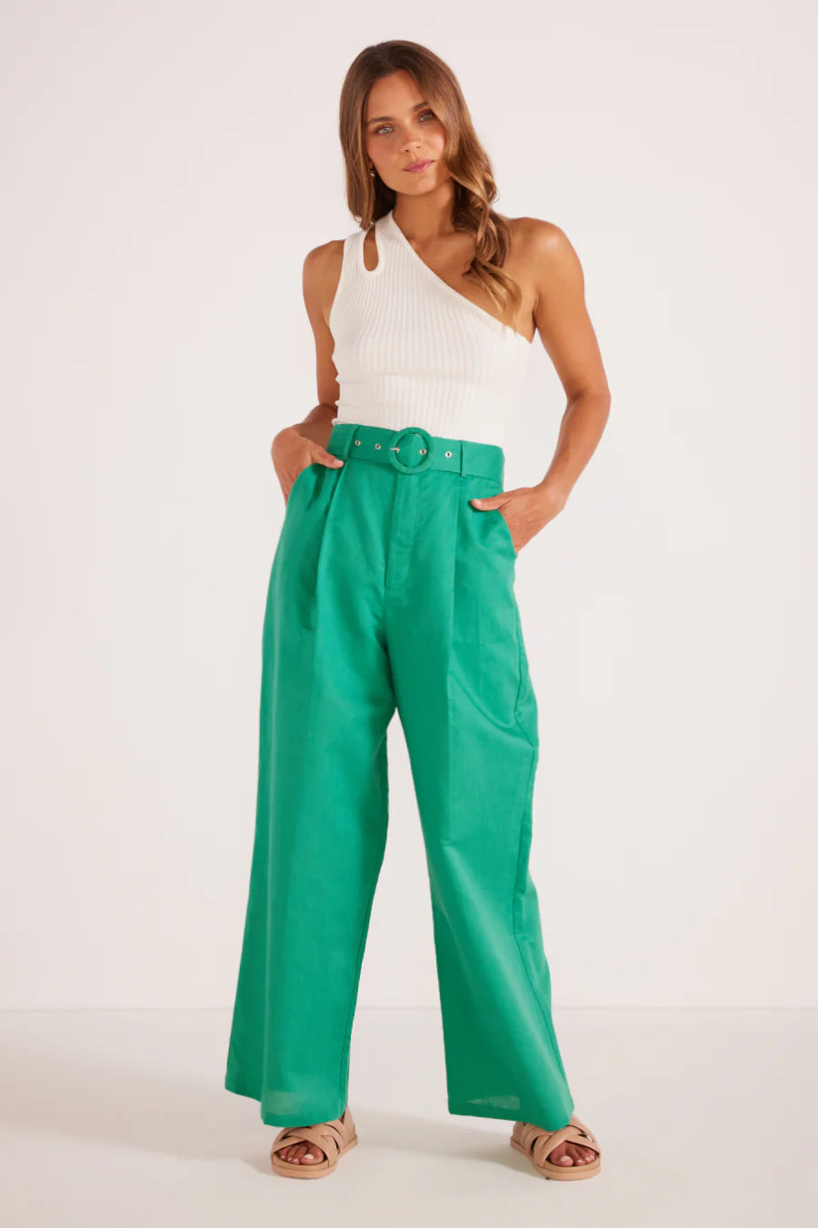 Nalani Wide Leg Pant - Aquamarine