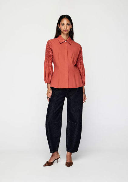 Alix Blouse - Cranberry