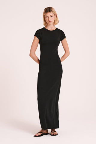 Nabila Knit Dress - Black A FURTHER 15% OFF AUTOMATICALLY APPLIED AT CHECKOUT - et seQ fashion