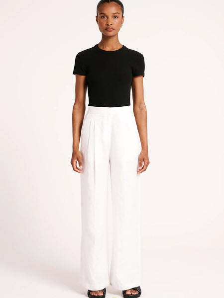 Thilda Linen Pant - White