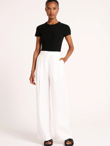 Thilda Linen Pant - White