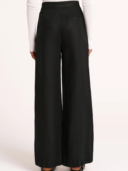 Thilda Linen Pant - Black