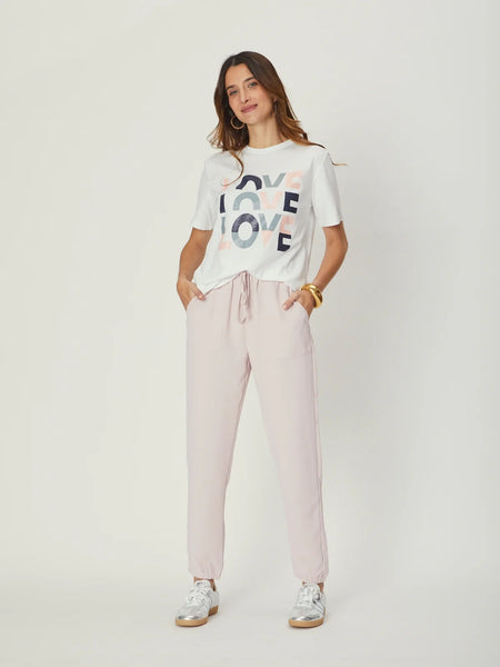 Lana Vintage Tee - White Love