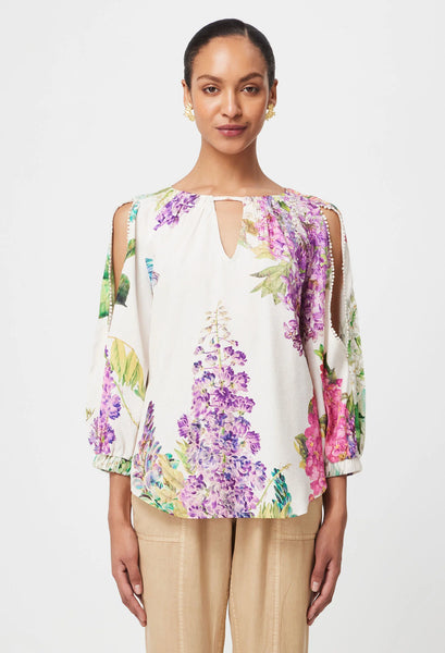 Annabelle Viscose Dobby Blouse - Wisteria Alba - 25% OFF AUTOMATICALLY APPLIED AT CHECKOUT