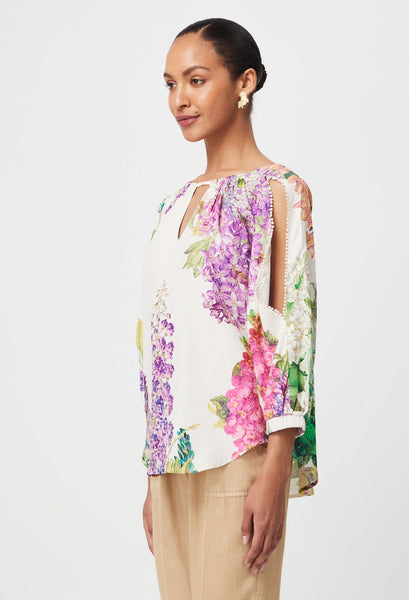 Annabelle Viscose Dobby Blouse - Wisteria Alba - 25% OFF AUTOMATICALLY APPLIED AT CHECKOUT