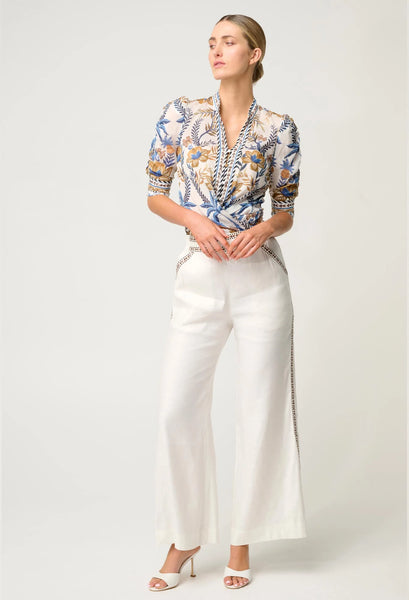 Calantha Cotton Silk Shirt - Golden Medina