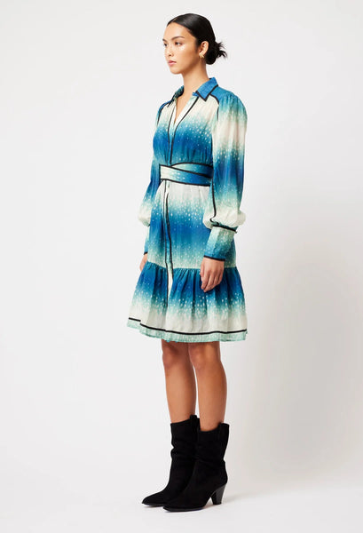 Altair Cotton Silk Shirt Dress - Galaxy Print A FURTHER 15% OFF AUTOMATICALLY APPLIED AT CHECKOUT - et seQ fashion