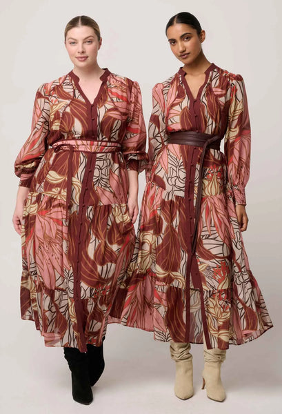 Liliana Cotton Silk Printed Maxi Dress - Cathedral Botanic - et seQ fashion