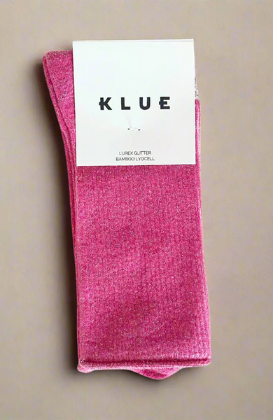 Klue Glitter Lurex Socks - Fuchsia